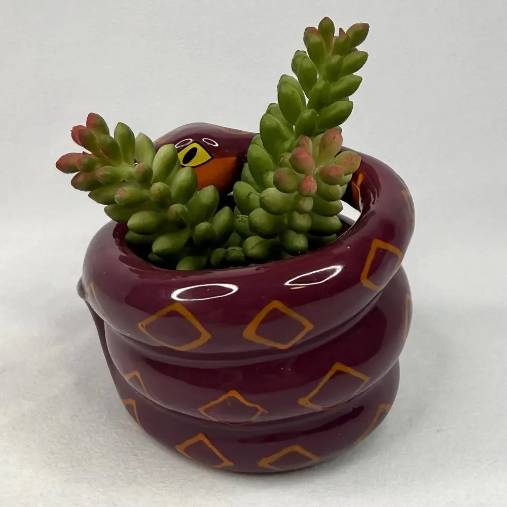 Target 2020 Purple Snake Faux Succulent Planter